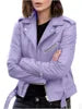 Fitaylor Spring Autumn Women PU Leather Jacket Casual Lady Windproof Motorcycle Leather Coat Plus Size S-5XL