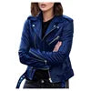Fitaylor Spring Autumn Women PU Leather Jacket Casual Lady Windproof Motorcycle Leather Coat Plus Size S-5XL
