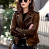 Imitation Leather Women Slim Sashes Casual Biker Jackets Outwear Female Tops BF Style Black Leather Jacket Coat