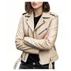 Fitaylor Spring Autumn Women PU Leather Jacket Casual Lady Windproof Motorcycle Leather Coat Plus Size S-5XL