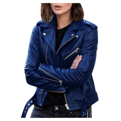 Leather Jacket Women's New Top Autumn Short Spring PU Locomotive Suit Slim Winter Leather Jacket